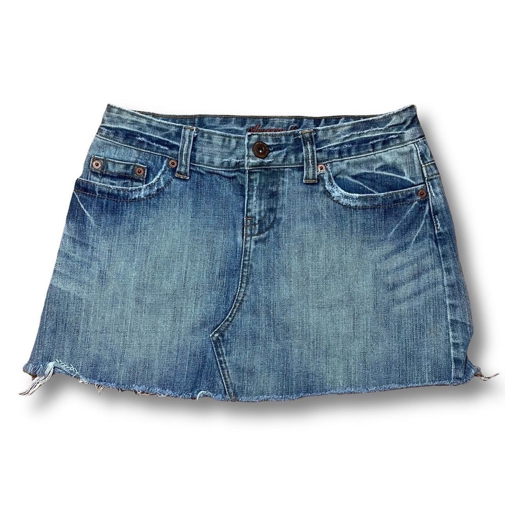 American eagle 2000s denim mini skirt